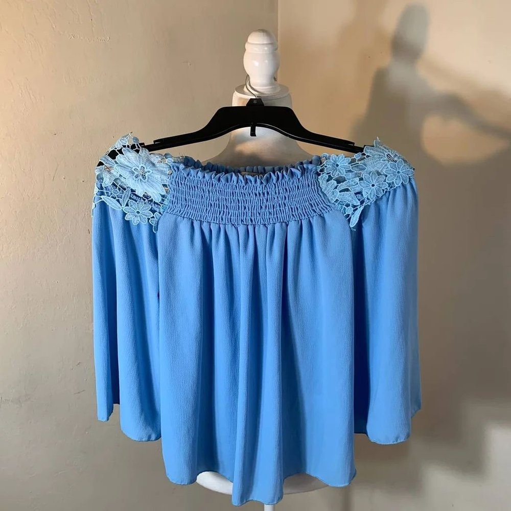 Papaya Cute Blue Top Size S
